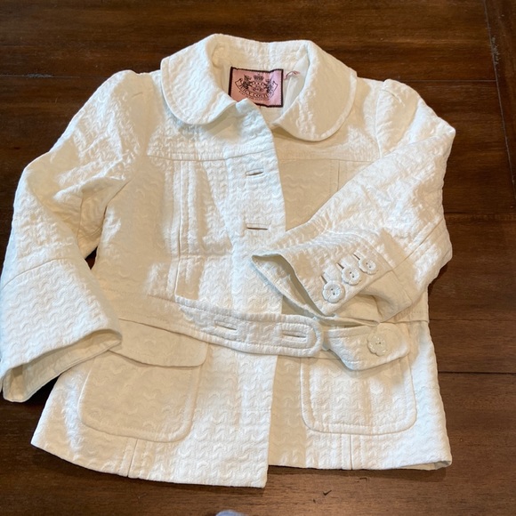 Juicy couture white blazer coat size small - Picture 1 of 3